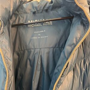 Michael Kors Teal Packable Jacket